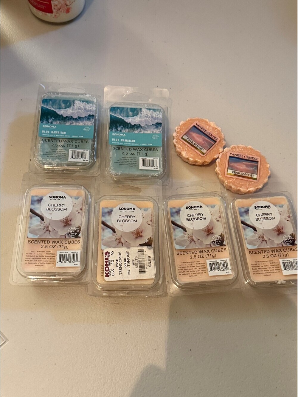 Sonoma and Yankee Candle Scented Wax Cubes Bundle